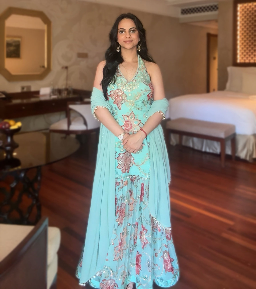 LAHER | PRINTED SHARARA